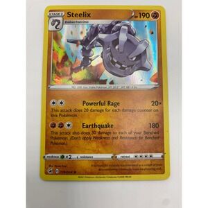 Pokemon Standard Steelix 139/264 Fusion Strike Rare Holo Fighting Card